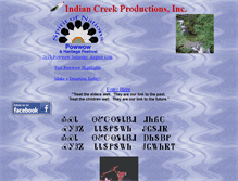 Tablet Screenshot of indiancreekproductions.com